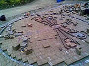 Stone driveway construction