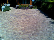 Natural stone driveway